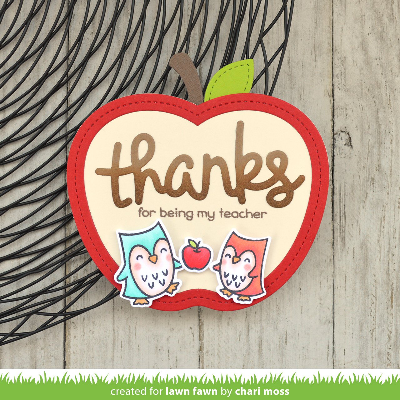 Lawn Fawn - Stitched Apple Frames