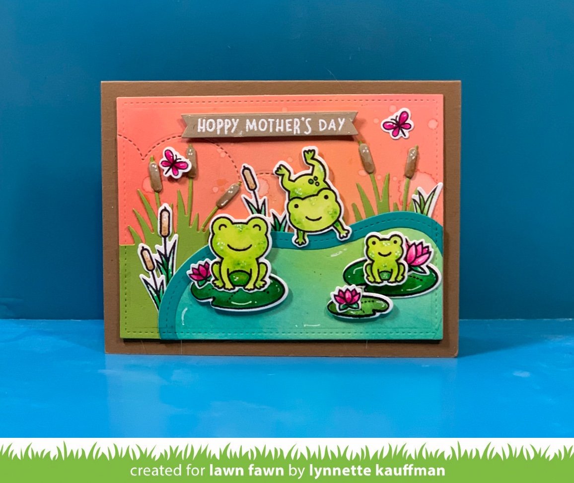 Lawn Fawn - Stitched Pond Frame
