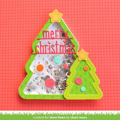 Lawn Fawn - Stitched Christmas Tree Frames