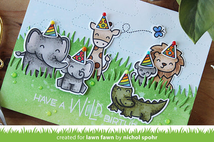 Lawn Fawn - Stitched Cloud Backdrop: Landscape