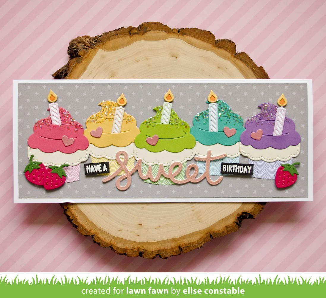 Lawn Fawn - Stitched Cupcake
