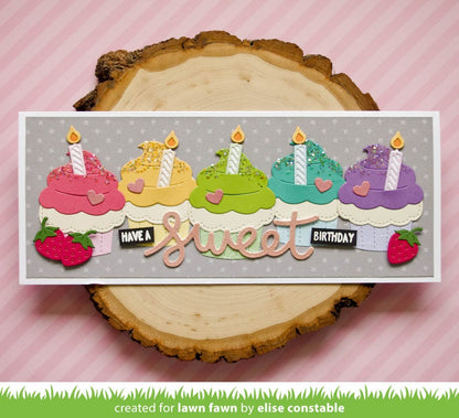 Lawn Fawn - Stitched Cupcake