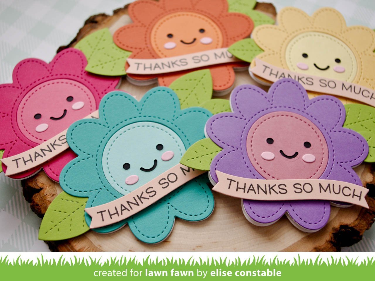 Lawn Fawn - Stitched Flower Frame