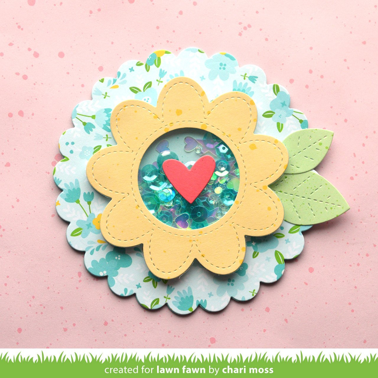 Lawn Fawn - Stitched Flower Frame