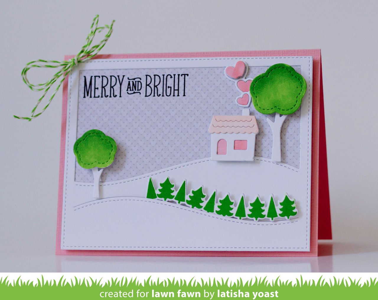 Lawn Fawn - Stitched Hillside Backdrop: Landscape