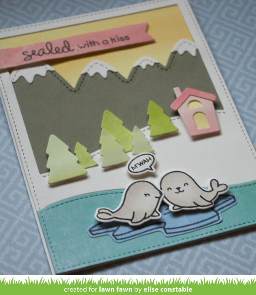 Lawn Fawn - Stitched Hillside Backdrop: Portrait