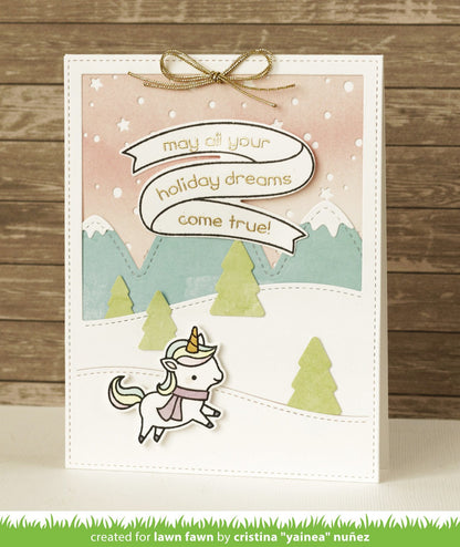 Lawn Fawn - Stitched Hillside Backdrop: Portrait