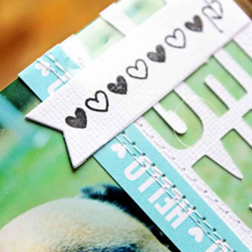Lawn Fawn - Stitched Journaling Card