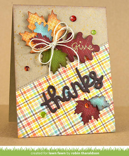 Lawn Fawn - Stitched Leaves