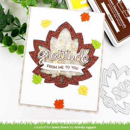 Lawn Fawn - Stitched Maple Leaf Frame