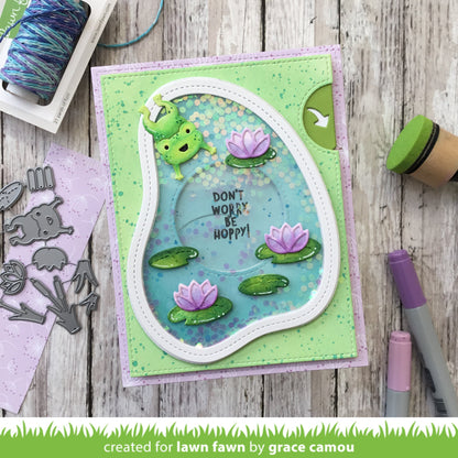 Lawn Fawn - Stitched Pond Frame