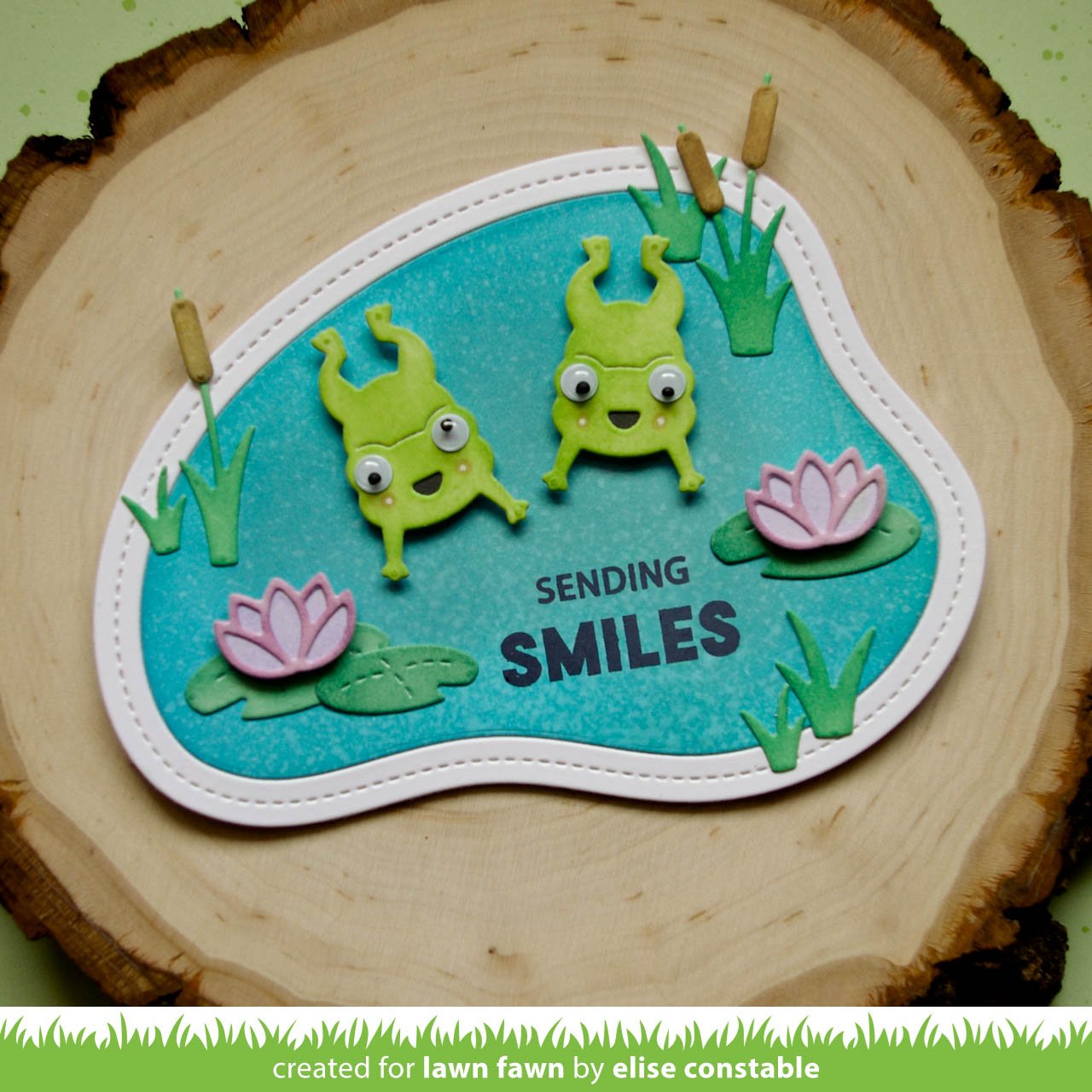 Lawn Fawn - Stitched Pond Frame
