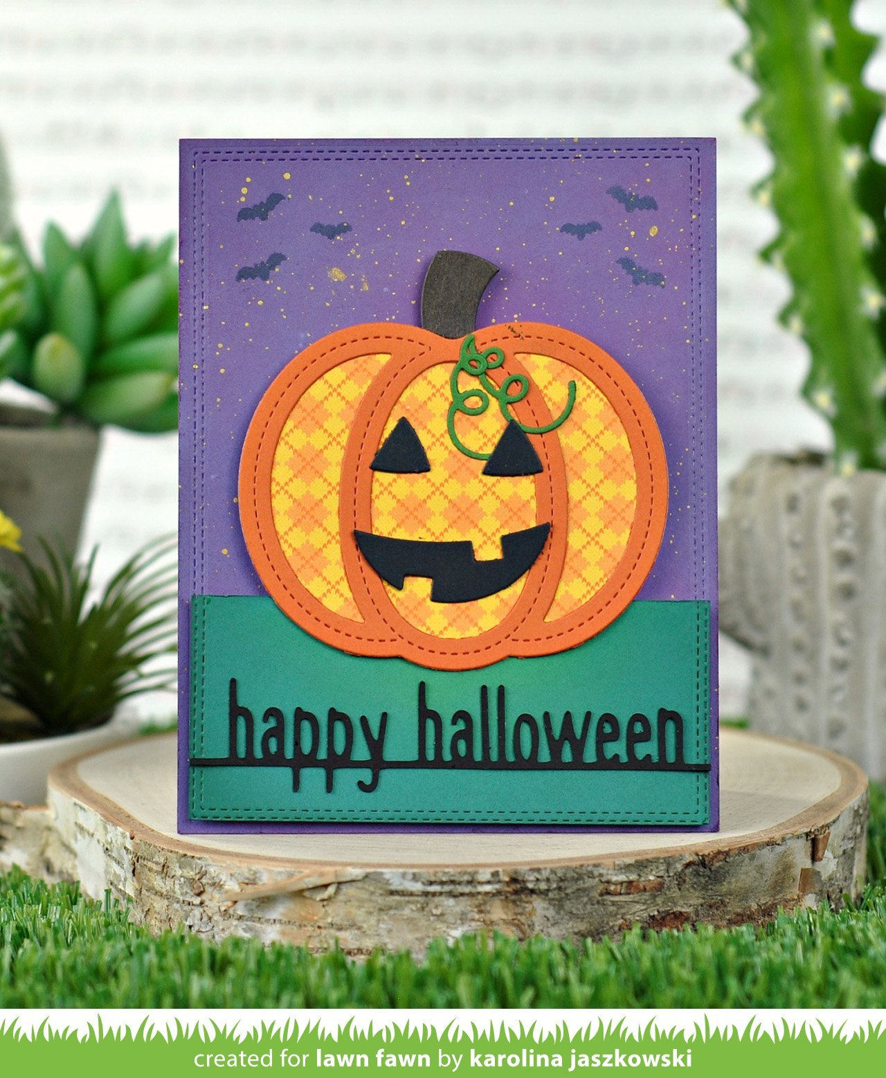 Lawn Fawn - Happy Halloween Line Border