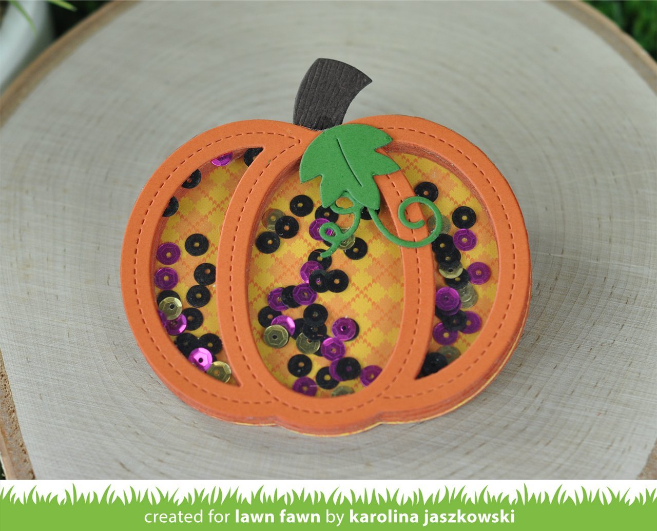 Lawn Fawn - Stitched Pumpkin Frame