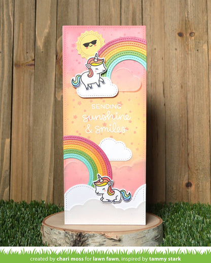Lawn Fawn - Stitched Rainbow