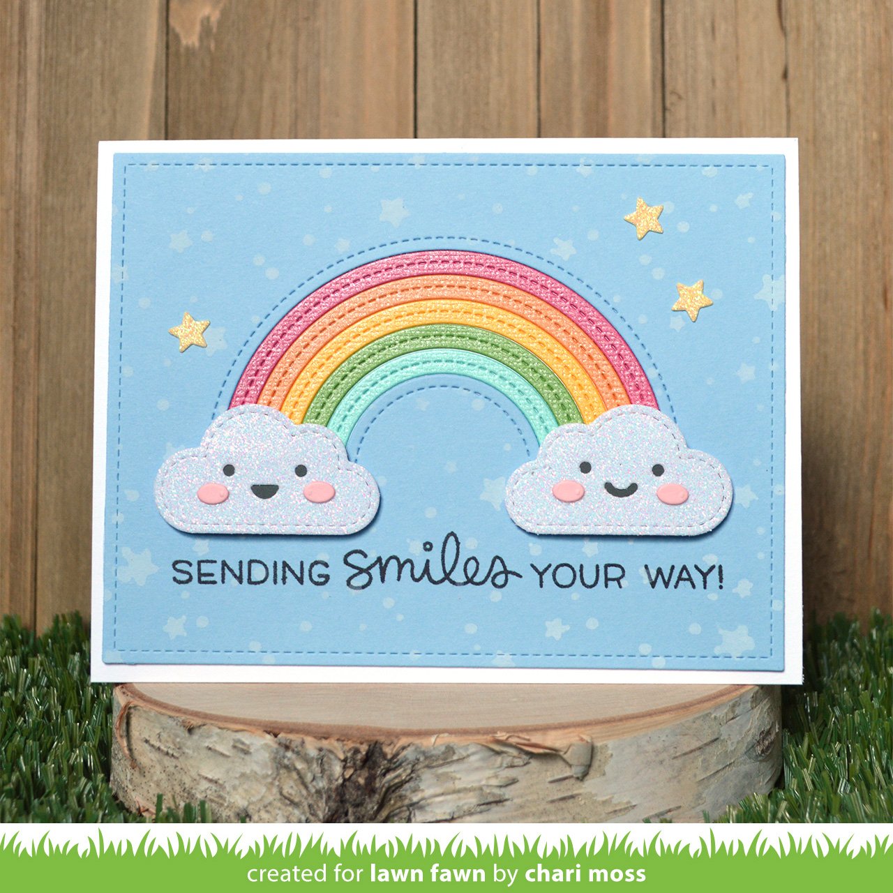 Lawn Fawn - Stitched Rainbow