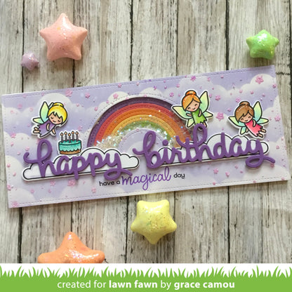 Lawn Fawn - Stitched Rainbow