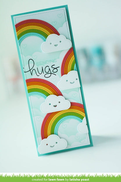 Lawn Fawn - Stitched Rainbow