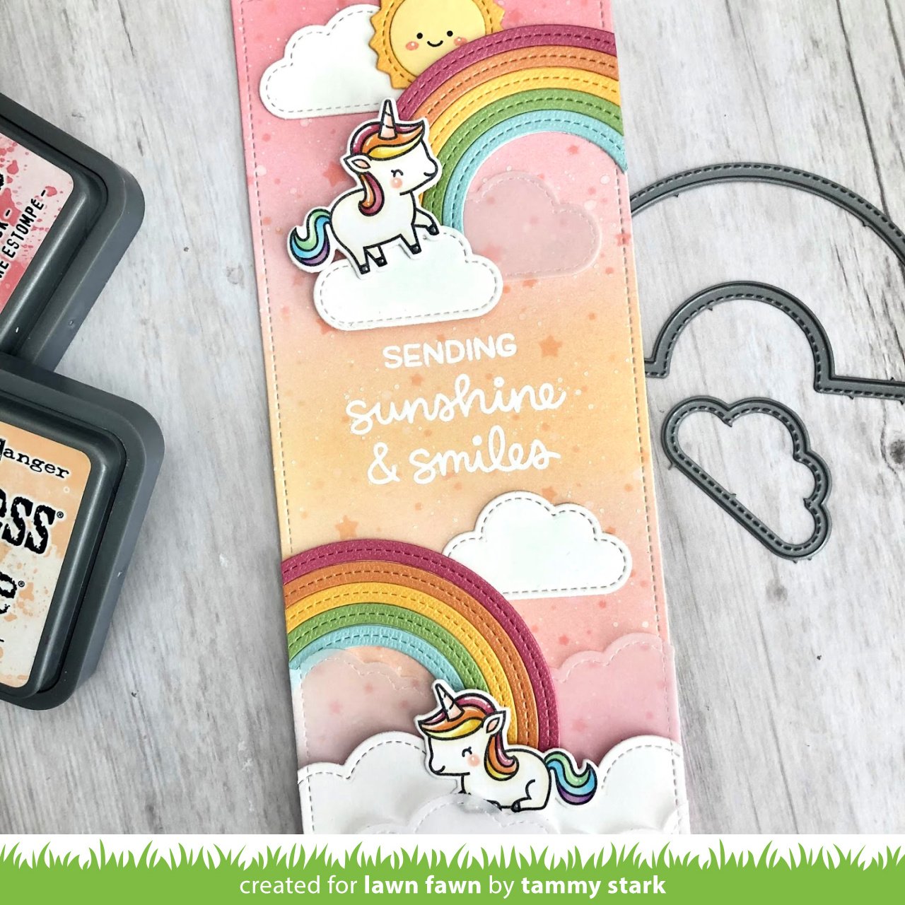 Lawn Fawn - Stitched Rainbow