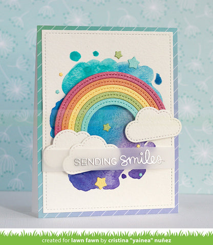 Lawn Fawn - Stitched Rainbow