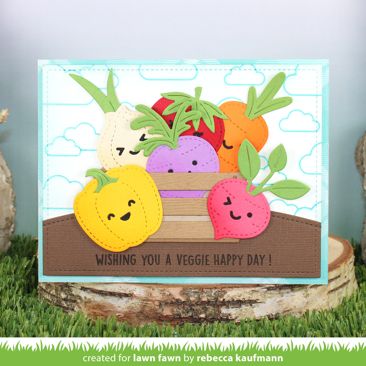 Lawn Fawn - Stitched Garden Veggies