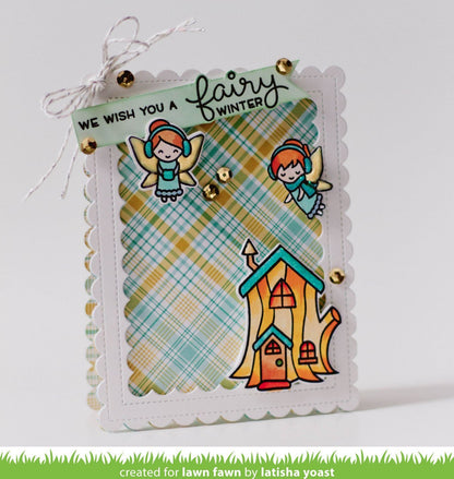 Lawn Fawn - Outside In Stitched Scalloped Rectangle Stackables