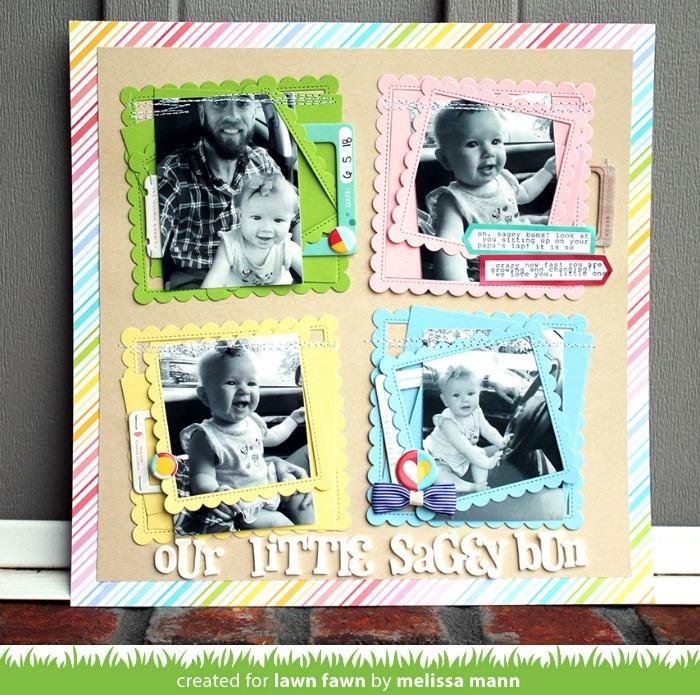 Lawn Fawn - Stitched Scalloped Square Frames