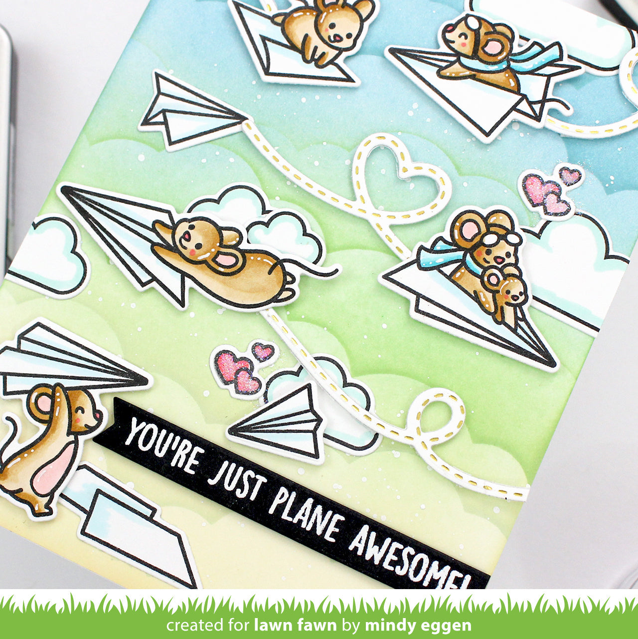 Lawn Fawn - Stitched Trails Hot Foil Plates