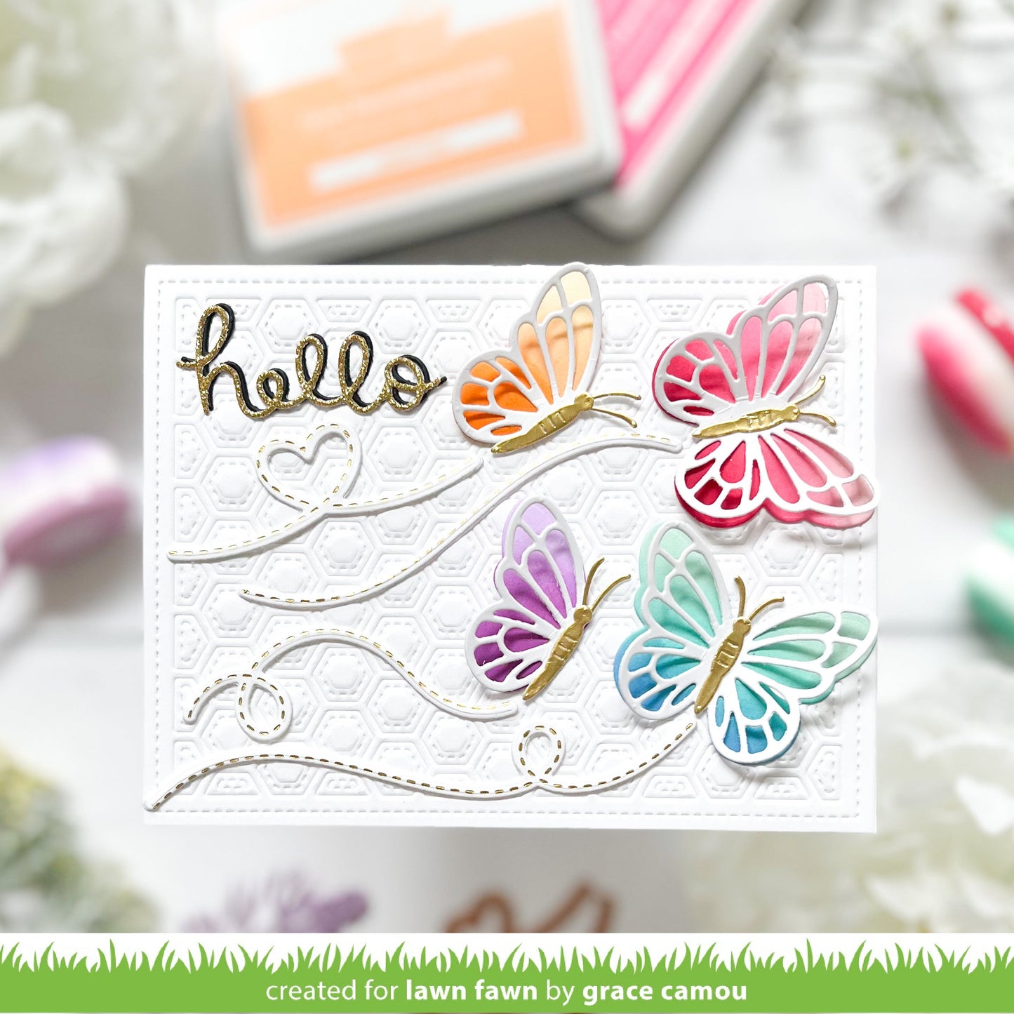 Lawn Fawn - Stitched Trails Hot Foil Plates