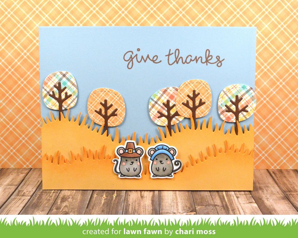 Lawn Fawn - Stitched Tree Borders