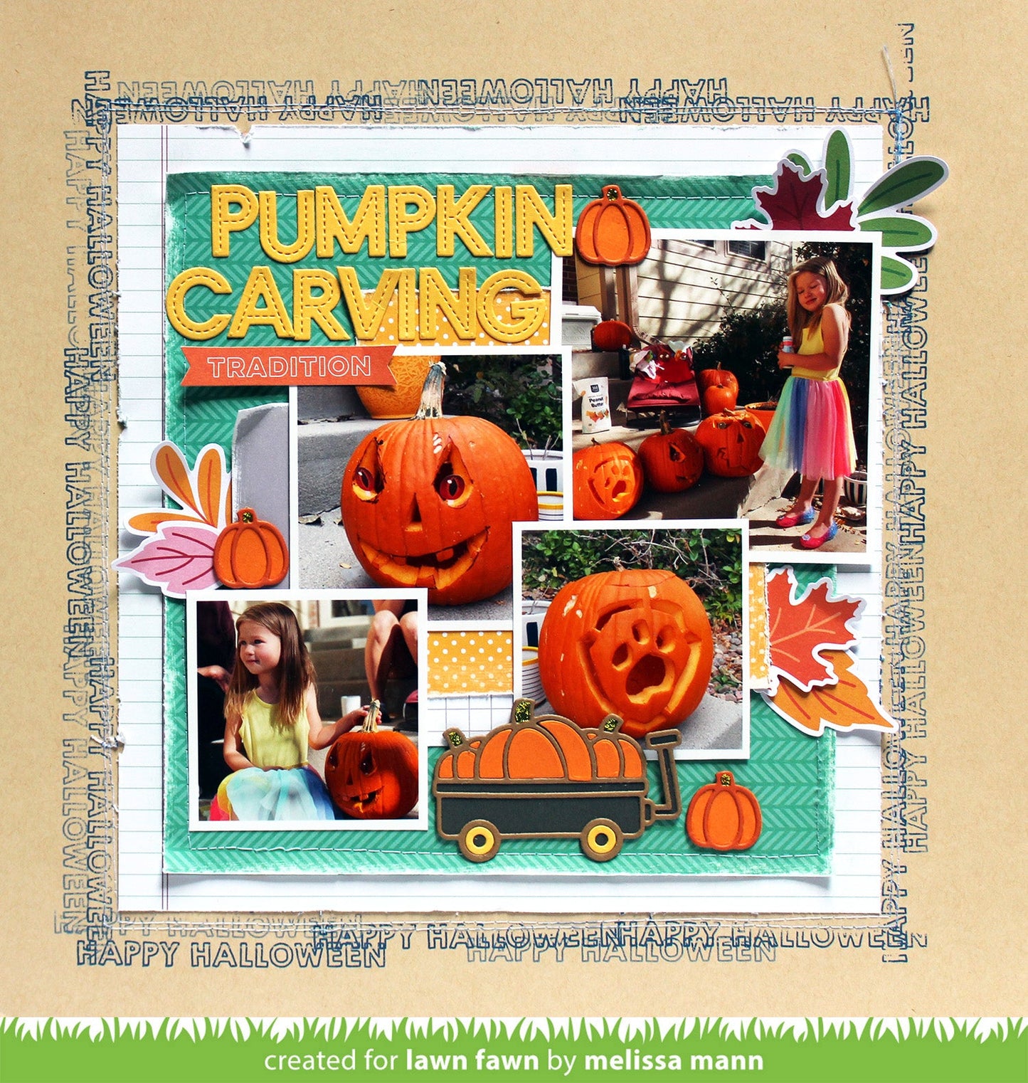 Lawn Fawn - Pumpkin Wagon