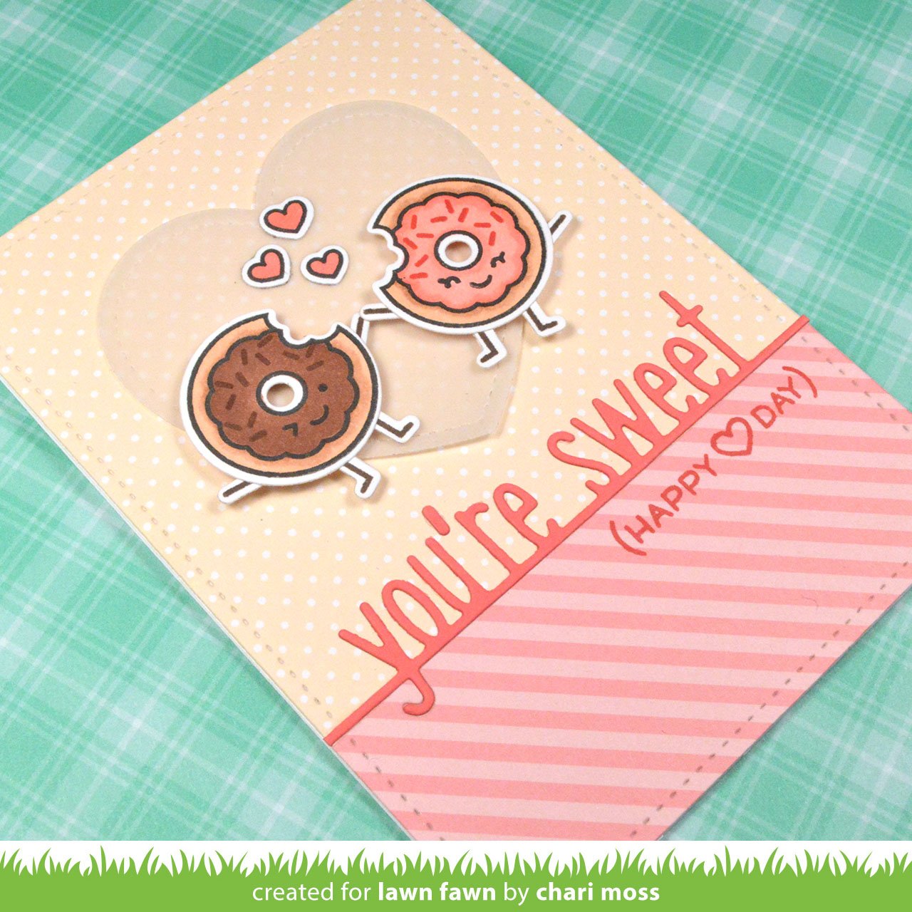 Lawn Fawn - Outside In Stitched Heart Stackables