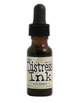 Tim Holtz Distress® Ink Pad Re-Inker Old Paper, 0.5oz Re-Inker Tim Holtz 