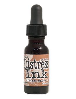 Tim Holtz Distress® Ink Pad Re-Inker Vintage Photo, 0.5oz Re-Inker Tim Holtz 
