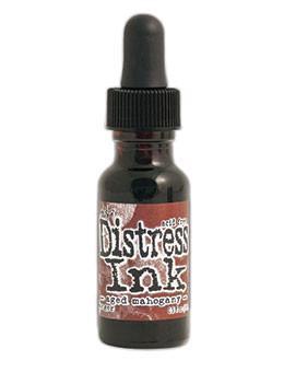 Tim Holtz Distress® Ink Pad Re-Inker Aged Mahogany, 0.5oz Re-Inker Tim Holtz 