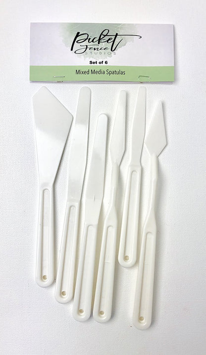Picket Fence Studios - Mixed Media Spatulas (6pcs)