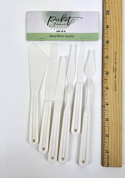 Picket Fence Studios - Mixed Media Spatulas (6pcs)
