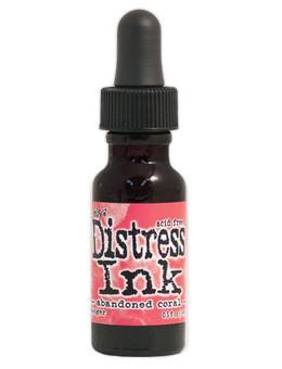 Tim Holtz Distress® Ink Pad Re-Inker Abandoned Coral, 0.5oz Re-Inker Tim Holtz 