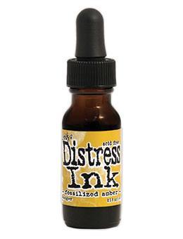 Tim Holtz Distress® Ink Pad Re-Inker Fossilized Amber, 0.5oz Re-Inker Tim Holtz 