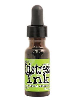Tim Holtz Distress® Ink Pad Re-Inker Twisted Citron, 0.5oz Re-Inker Tim Holtz 