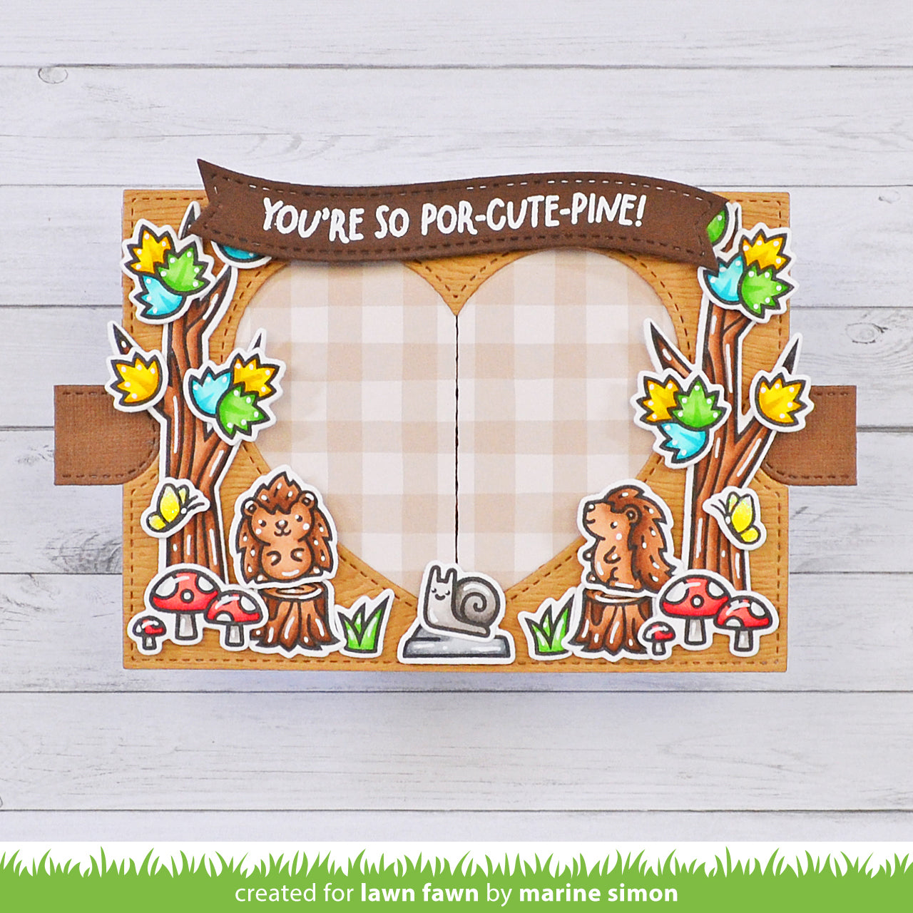 Lawn Fawn - Ta-Da! Diorama! Heart Window Add-On