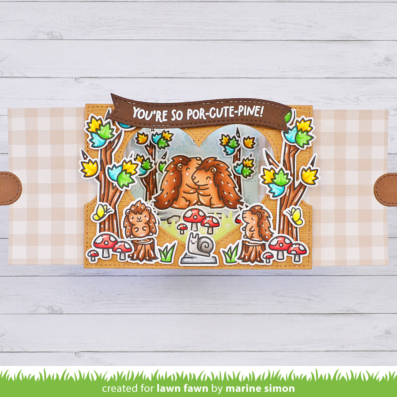 Lawn Fawn - Ta-Da! Diorama! Heart Window Add-On