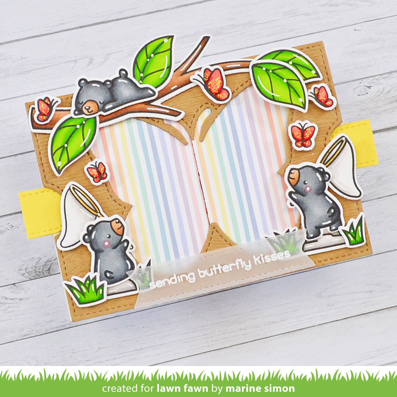 Lawn Fawn - Ta-Da! Diorama! Butterfly Window Add-On