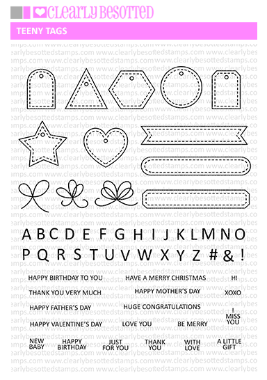 Clearly Besotted - Teeny Tags