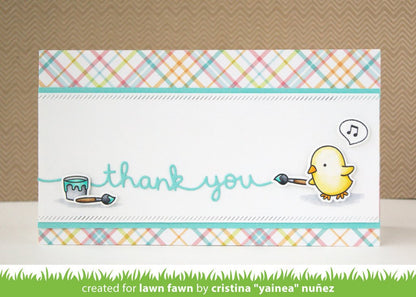 Lawn Fawn - Thank You Border