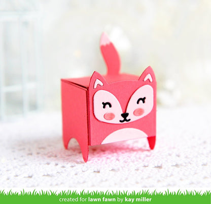 Lawn Fawn - Tiny Gift Box Raccoon And Fox Add-On