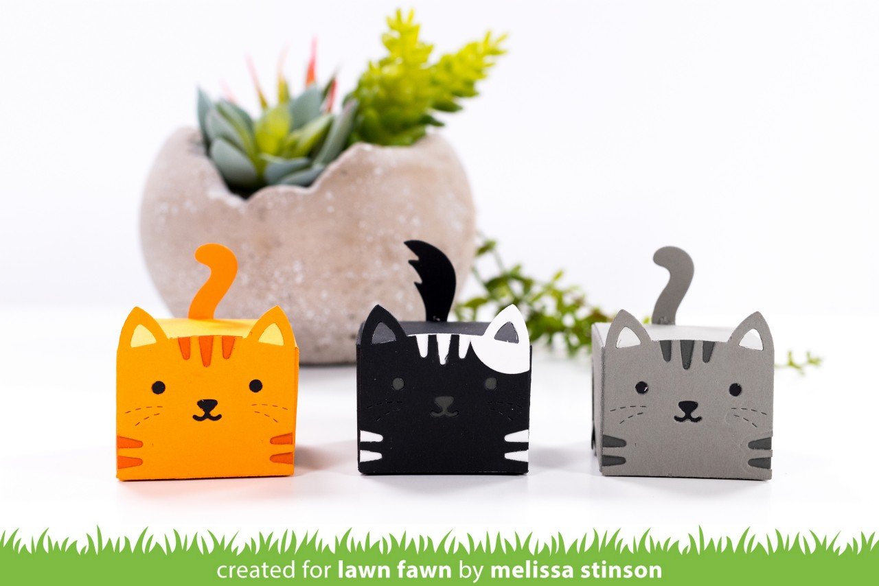 Lawn Fawn - Tiny Gift Box Cat Add-On