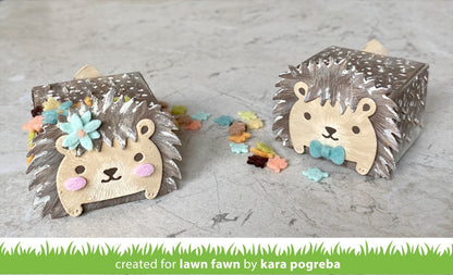 Lawn Fawn - Tiny Gift Box Hedgehog Add-On