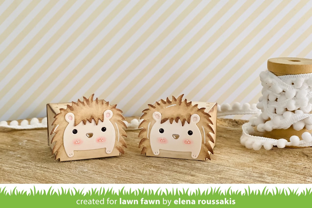 Lawn Fawn - Tiny Gift Box Hedgehog Add-On