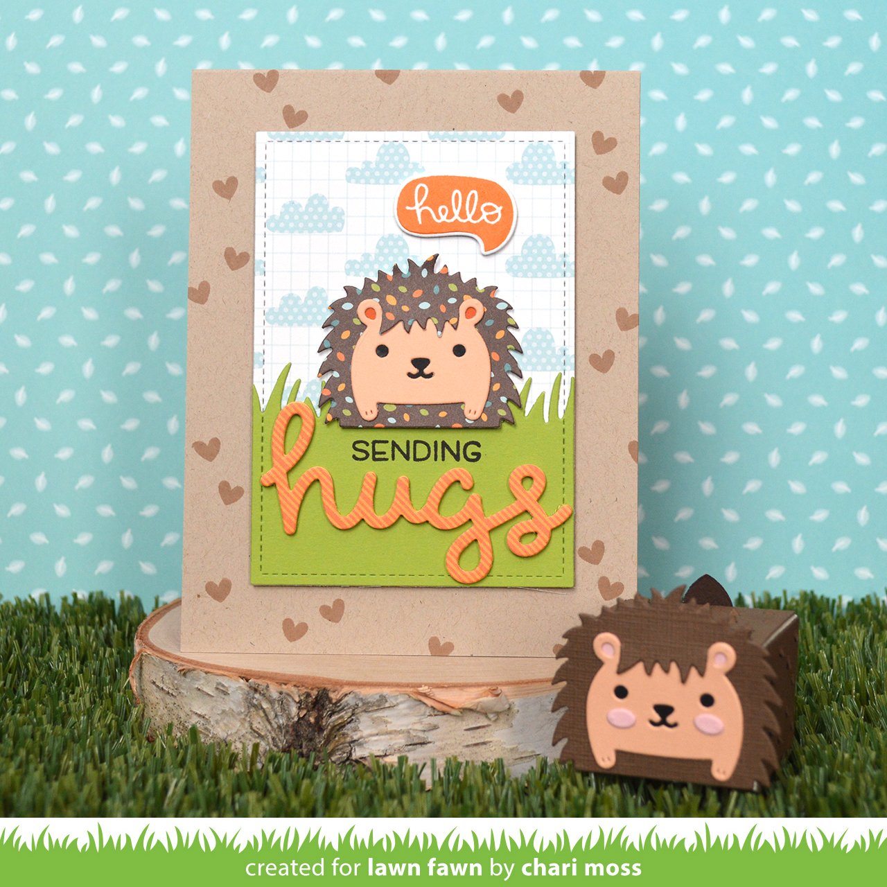 Lawn Fawn - Tiny Gift Box Hedgehog Add-On